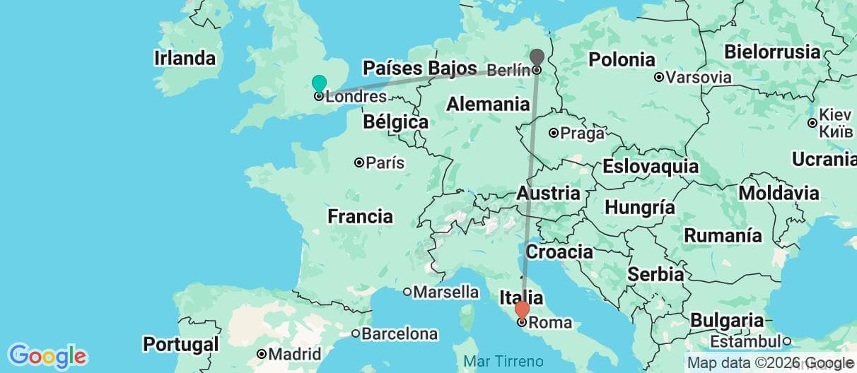 Mapa del viaje