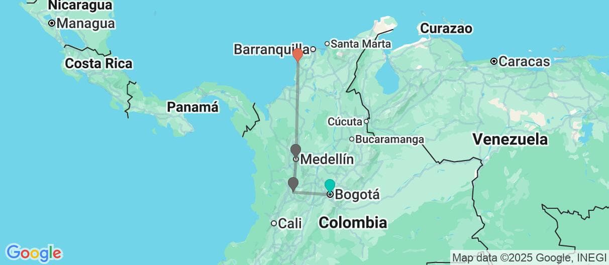 Mapa del viaje