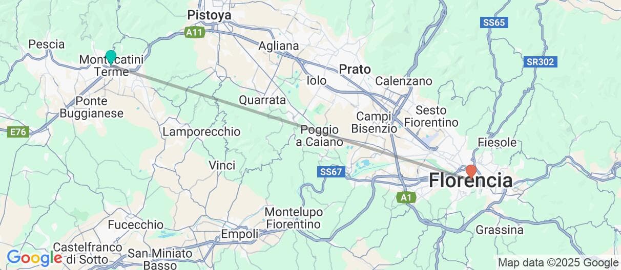 Mapa del viaje