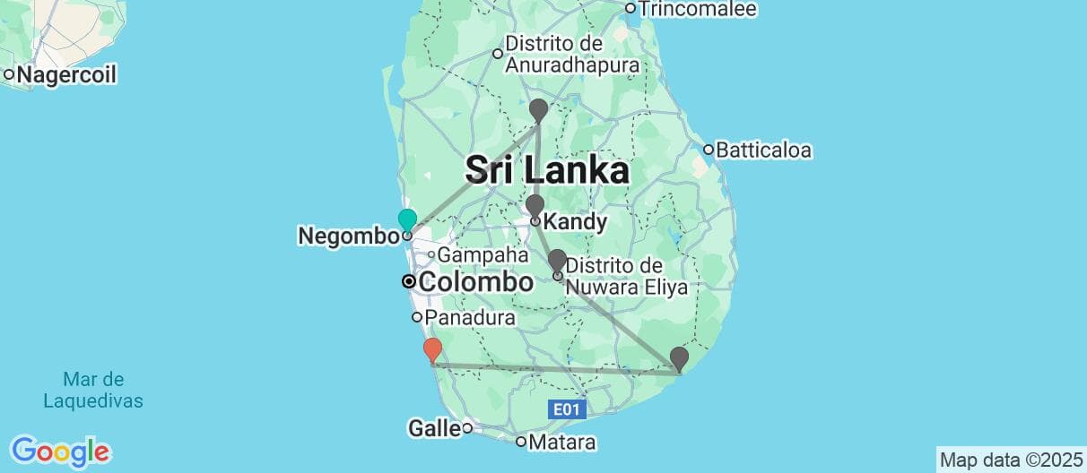 Mapa del viaje