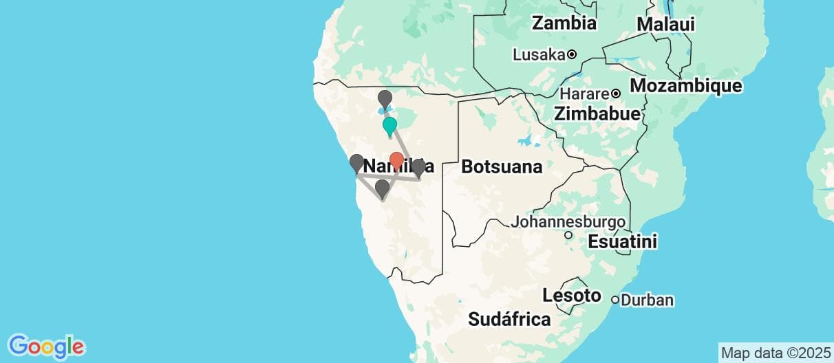 Mapa del viaje