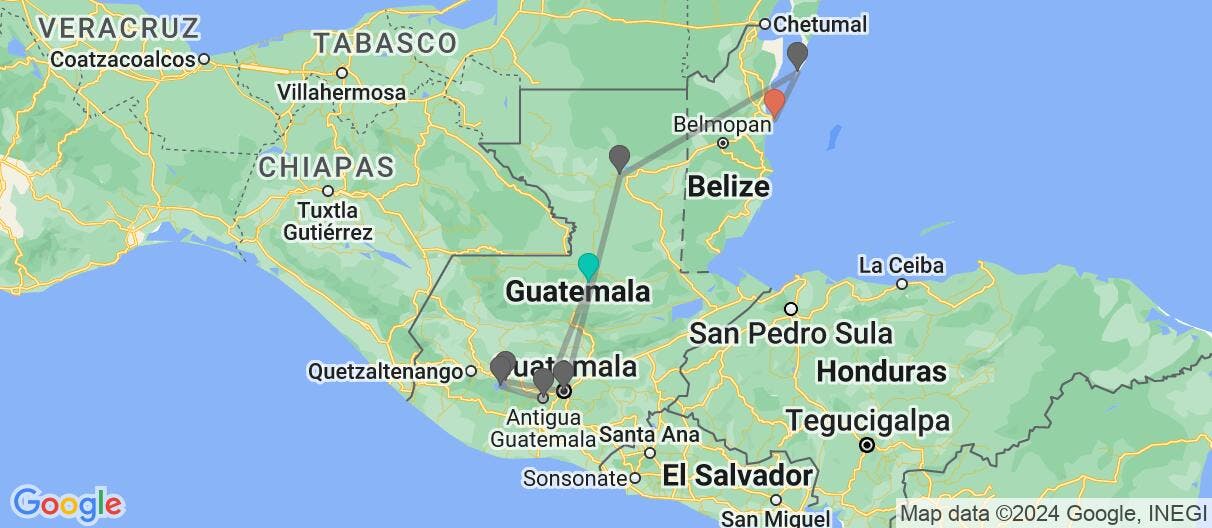 Map of From Tikal to the real Isla Bonita